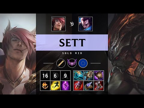 Sett Mid vs Yasuo: Unstoppable - EUW Master Patch 14.24