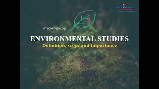 Environmental studies Introduction