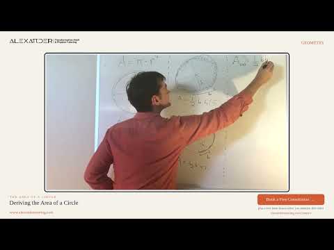 Math Tutoring 36 Deriving the area of a circle