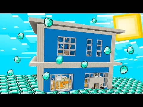 ELMAS YAĞMURU EVİMİ SULARA GÖMDÜ!! 🌧️ - Minecraft