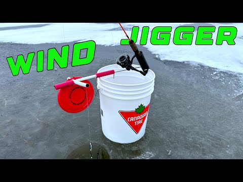Redneck Ingenuity Wind Jigger For Ice Fishing