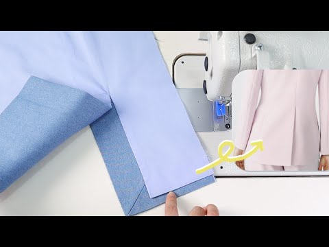 Sewing craft &Tips |The second sewing method of suit fork | How to Sew a Jacket's Vents-Fully Lined