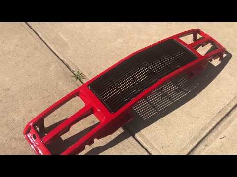 How to paint grill and plastic car parts DIY