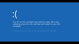 How to fix “Kernel Security Check failure” blue screen error in Windows 8 1 or Windows 10