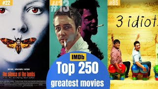 Top 250 greatest movies (imbd)