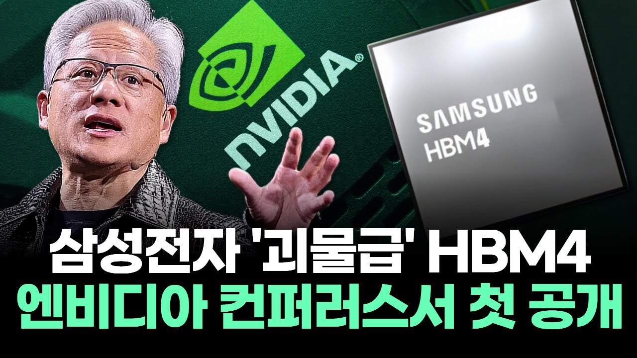 삼성전자 '괴물급' HBM4 엔비디아 컨퍼러스서 첫 공개