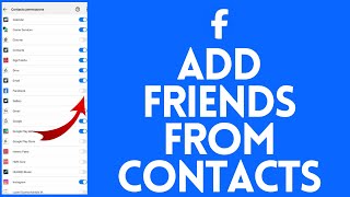 How to Add Friends from Contacts on Facebook 2024?