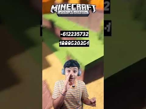 Minecraft pocket edition best seed in hindi (village + stronghold, op chest) #shorts