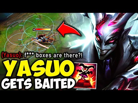 BAITING YASUO PLAYERS IS JUST TOO EASY! (HE WAS SO TILTED)