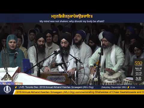 066 Toronto Dec. 2019 Raensabaayee Keertan - Bhai Telvinder Singh Jee Toronto