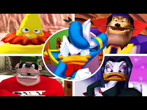 Donald Duck Goin Quackers - All Bosses and Ending (4K)