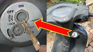 how to lock honda activa shutter lock properly