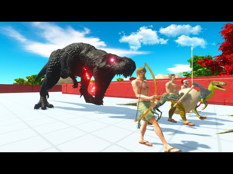 ⚡ ESCAPE FROM DEADLY T-REX | 🦖 Animal Revolt Battle Simulator 🦕