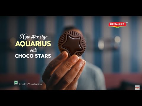 Britannia Pure Magic Choco Stars  | Aquarius