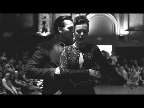 Anibal Lautaro y Valeria Maside bailan tango en el Festival de Tango de Amberes 2018
