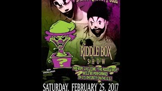 ICP Final Riddle Box Show - Intro, Riddle Box & The Show Must Go On (Track 1-3) live in Detroit 2017
