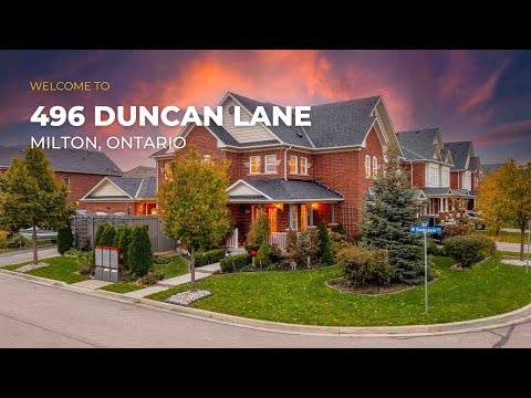 496 Duncan Lane, Milton | Cinematic Real Estate Video Tour | SkySight.ca