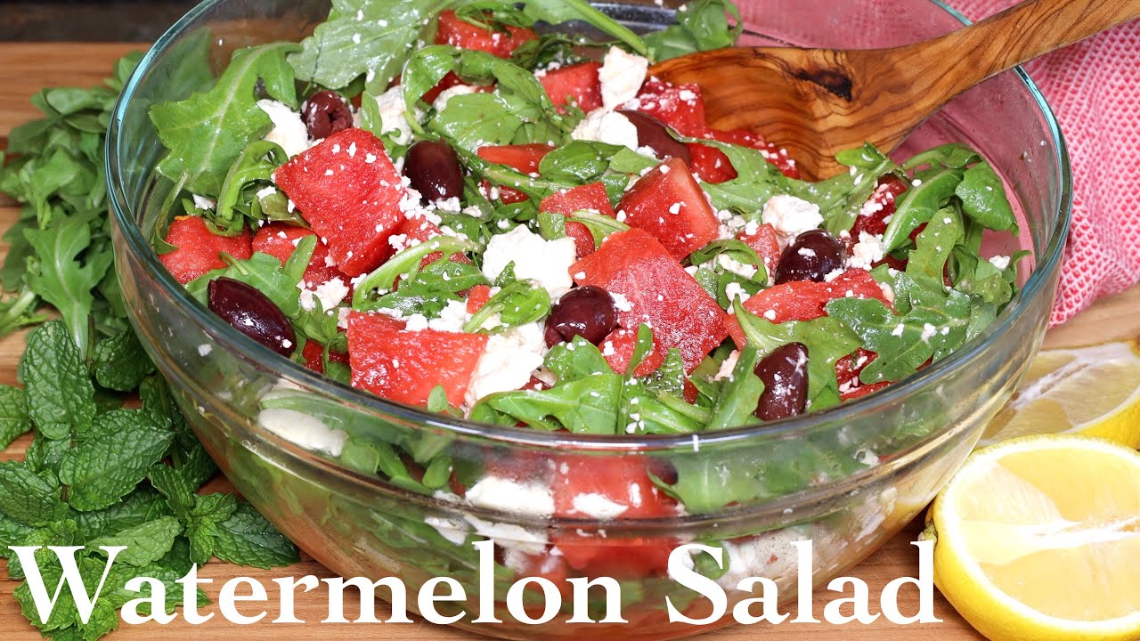 Refreshing Watermelon Salad with Feta & Mint - Perfect Summer Recipe | AnitaCooks.com