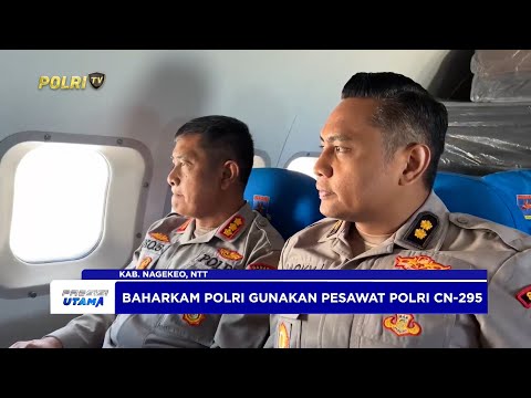 DITPOLUDARA BAHARKAM POLRI ANTAR BANTUAN KEMANUSIAAN UNTUK KORBAN BANJIR DAN LONGSOR DI NTT