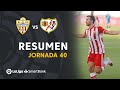 Highlights UD Almería vs Rayo Vallecano (3-2)