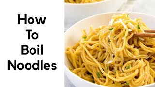How to boil noodles perfectly | Boil noodles for spaghetti | Boil Noodles at home without sticking