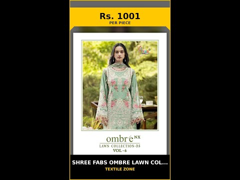 Shree Fabs Ombre Lawn Collection -2025 Vol 6 Nx - Cotton Dupatta – product video thumbnail
