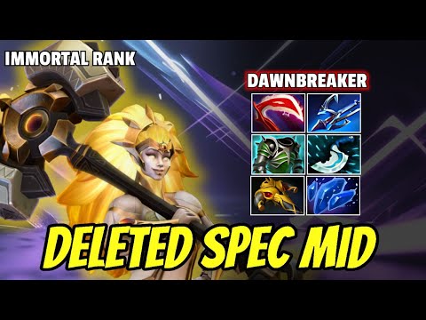 When Spec Regret Picking Mid Against Dawn Breaker - Easy Stomp |Dota 2 7.38c Highlights