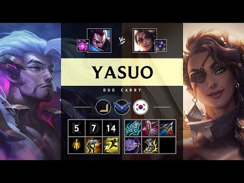 Yasuo ADC vs Samira - KR Diamond Patch 25.08