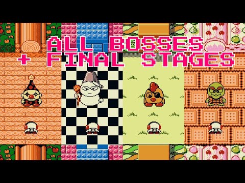 Kickle Cubicle [NES] - All Bosses + Final Stages