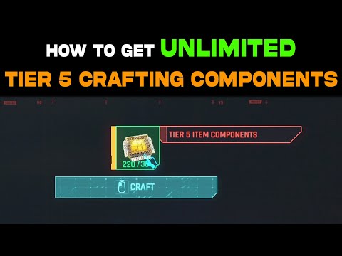 Unlimited Legendary Crafting Components (Tier 5 Components) in Cyberpunk 2077 Phantom Liberty