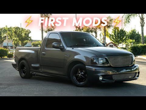 My 2003 Ford Lightning's First MODS! Drag Setup & JLT Cold Air Intake