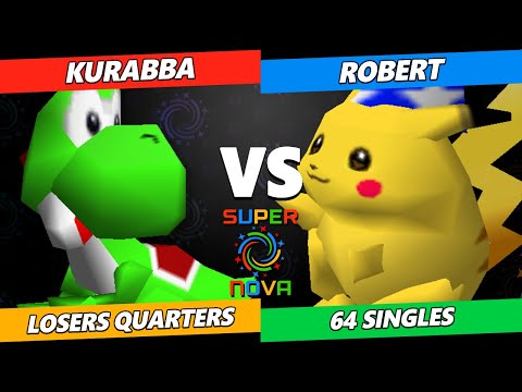 Supernova 2024 Losers Quarters - Kurabba (Yoshi) Vs. Robert (Pikachu) Smash 64 - SSB64