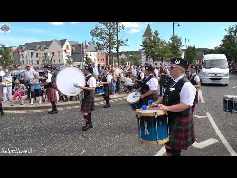 Ballydonaghy Pipe Band (No.1) @ Co. Antrim Black Saturday ~ Ballyclare ~ 27/08/22 (4K)