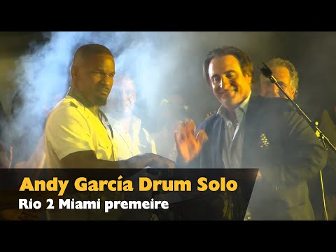 Andy García Drum Solo - Rio 2 Miami Premiere
