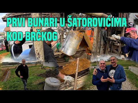 PRONALAŽENJE VODE U  ŠATOROVIĆIMA KOD BRČKOG - PRVI BUNAR ISKOPAN KOD MOG DRUGA SUADA (CRNI PAUK)