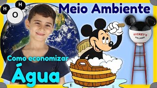 Como Economizar Água. Geografia, Meio Ambiente, Natureza e qualidade de vida.