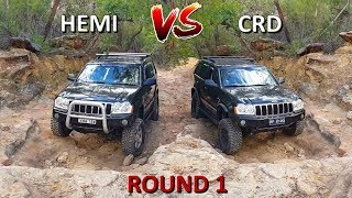 Jeep Grand Cherokee 4x4 Challenge - HEMI vs CRD - Part 1
