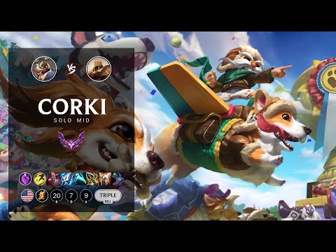 Corki Mid vs Azir - NA Master Patch 12.15