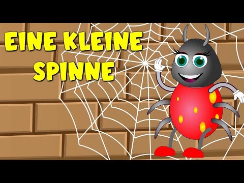 Eine Kleine Spinne -  Itsy Bitsy Spider in German - Kinderlieder zum Mitsingen