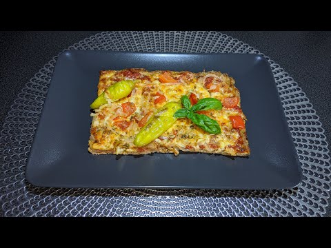 BOL PROTEINLI TON BALIK TABANLI | LOW CARB PİZZA |  THUNFISCH BODEN PIZZA / PROTEINHALTIG