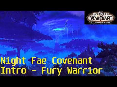 Night Fae Intro Playthrough  Fury Warrior  Beta WoW Shadowlands