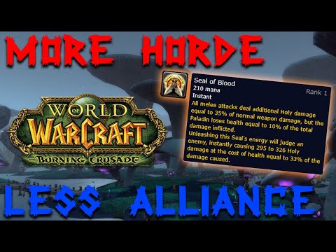 The Burning Crusade concerns with Faction Balance