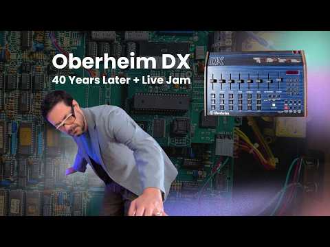 Oberheim DX 1982 — Fully Serviced, Electrongate MIDI & RAM Upgrade (No Battery Needed) - Blue with Wood Sides image 8
