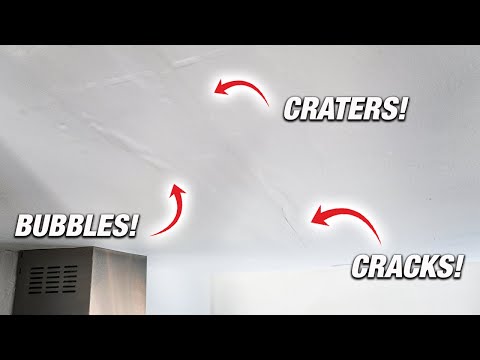 How To Fix Messed Up Drywall Work! Bubbles And Craters! DIY