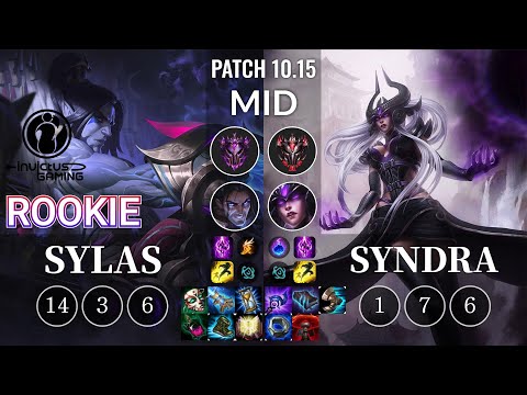 IG Rookie Sylas vs Syndra Mid - KR Patch 10.15