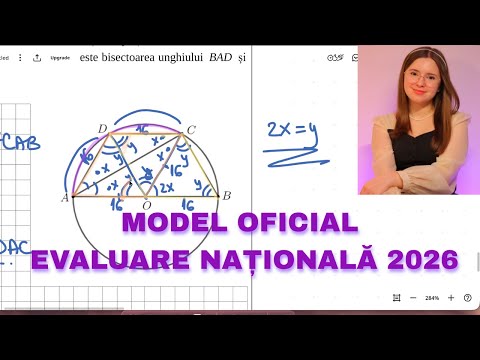 🧮 MODEL Oficial Evaluare Națională 2026 Matematică | Clasa 8-a
