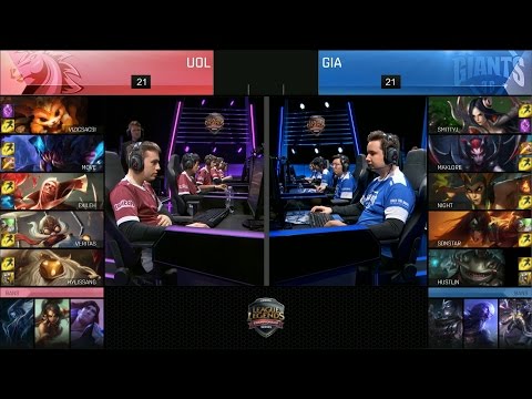 GIA vs UOL Game 5 Highlights - GIANTS vs UNICORNS OF LOVE EU LCS PLAYOFFS QUARTERFINAL #1 Su 2016