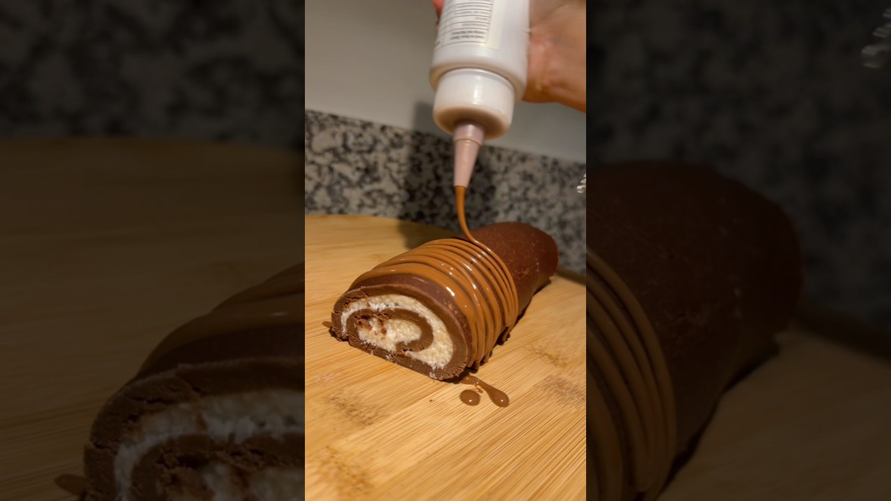 KYK’DA PİŞİRMEDEN HAZIRLAYABİLECEĞİNİZ 4 MALZEMELİ RULO PASTA 🤍 tarifi yorumlarda