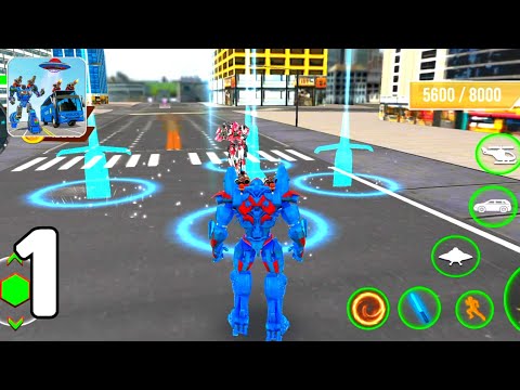 Bus Robot Car Transform War Game Spaceship Robot - Career Mode Part 1 (Android GamePlay Walkthrough)
