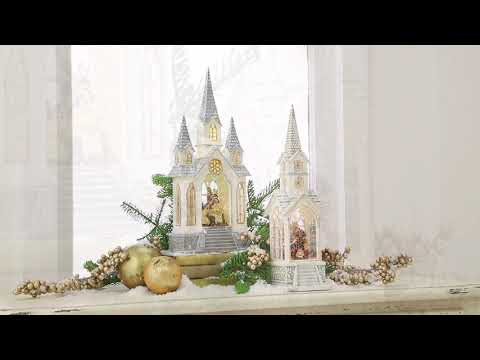 Holiday 2020 Nativity Lighted Church Water Lanterns by RAZ Imports